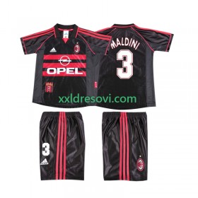 AC Milan MALDINI 3 1999 Retro Treći Dječji Nogometni Dres 1998